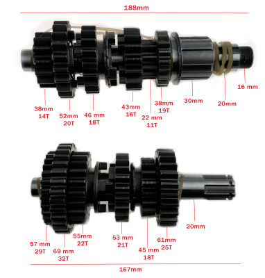 КПП в сборе ZS172FMM-5 PR250 (5 скоростей)