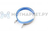 Хомут глушителя+резинка кит. Скутер