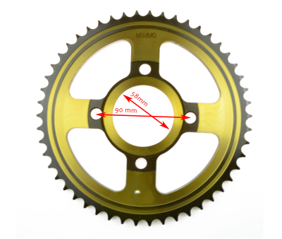 Венец, звезда ведомая CG/CB (428-43,58х90 мм)