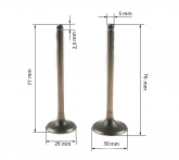 Клапаны компл. впуск+выпуск ZS1P62YML-2 (W190)