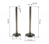 Клапаны ГРМ (компл=2шт) 163FML-2(CB200-C)165FML(CBB200)165FMM(CB250D-G)165FMM(CBB250) #1