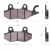 Колодки тормозные дисковые  #2 (кит. скутер с ухом)