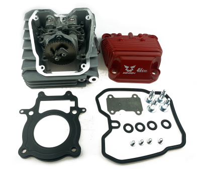 ГБЦ (головка) в сборе 172FMM-3A  (CB250-F), CB250R, PR-5 (4 клапана) Zongshen