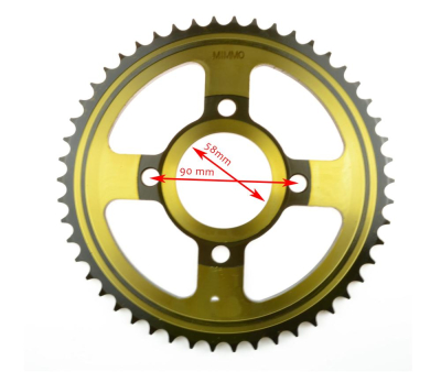 Венец, звезда ведомая CG/CB (428H-50,58х90 мм)