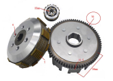 Барабан сцепления в сборе CB250 165FMM,166FMM,169FMM 172FMM-3A (7 дисков, 70 зубов, original ZS)