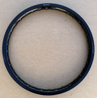 Обод голый UNISON 21" передний алюминий 7116 (1.6-R21, черный, 36 спиц)