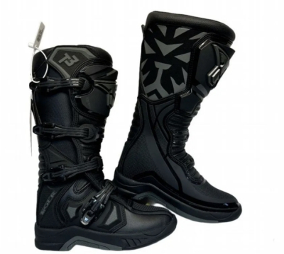 Мотоботы TIGER T3 (черный/серый)