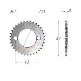 Шестерня ГРМ CB250 169FMM