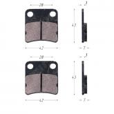 Колодки тормозные дисковые  #3 DIO50/TTR125/KAYO CRF (задние)