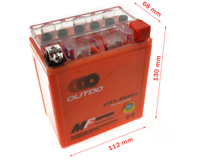 АКБ OUTDO GEL 12В 7А-ч (UTX7L-BS) 112*68*130 (2024 г.)