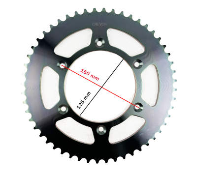 Венец, звезда ведомая CREVON (CHOHO) 520-50 (6 отв. 150х125 мм, посадка КТМ)