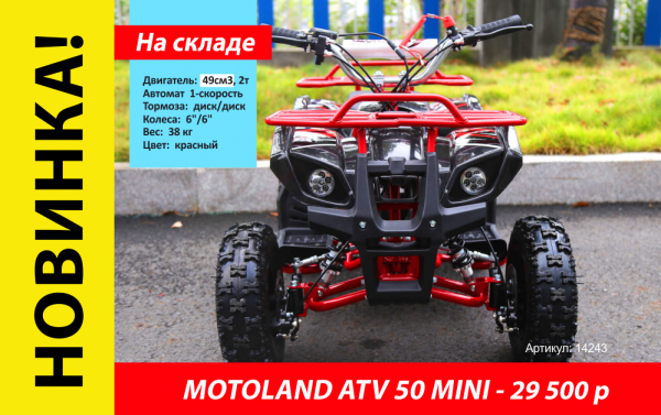 Квадроцикл Motoland 50 MINI