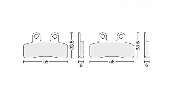 Колодки тормозные дисковые  #6 (semi-metallic) полуметаллические