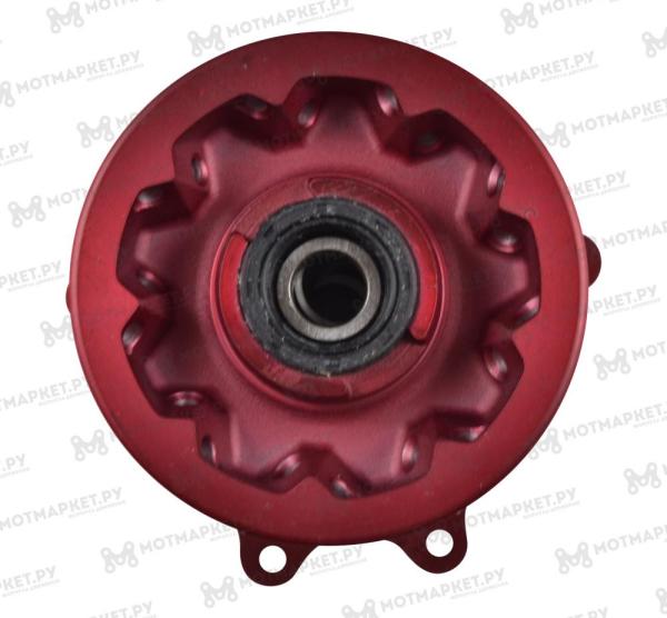 Ступица передняя CNC (R21" d=15mm) красная X-TECH