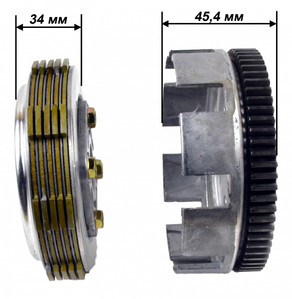 Барабан сцепления YX140 140см3 (эл. стартер)