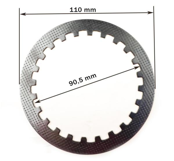 Диски сцепления (металл, 6шт.) 165FMM,169FMM, 172FMM-3A, ZS174MN-3 (CBS300)