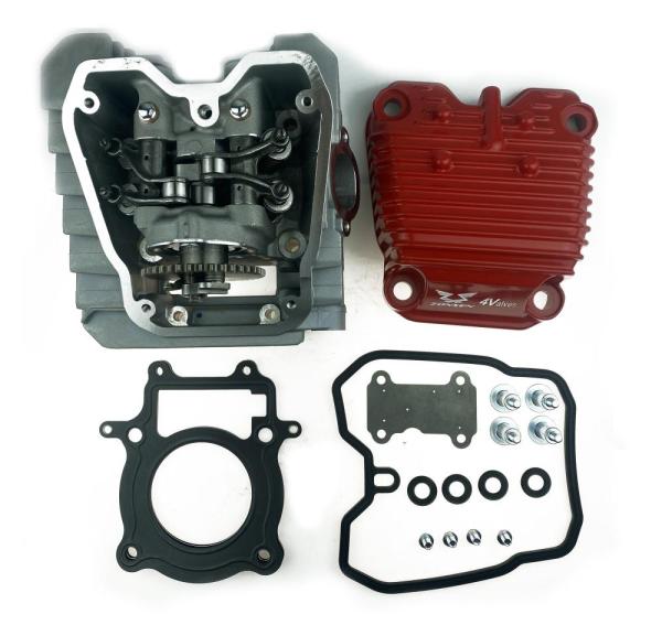 ГБЦ (головка) в сборе 172FMM-3A  (CB250-F), CB250R, PR-5 (4 клапана) Zongshen