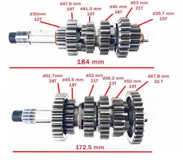 КПП в сборе LX176MN YBS300 (6 скоростей)