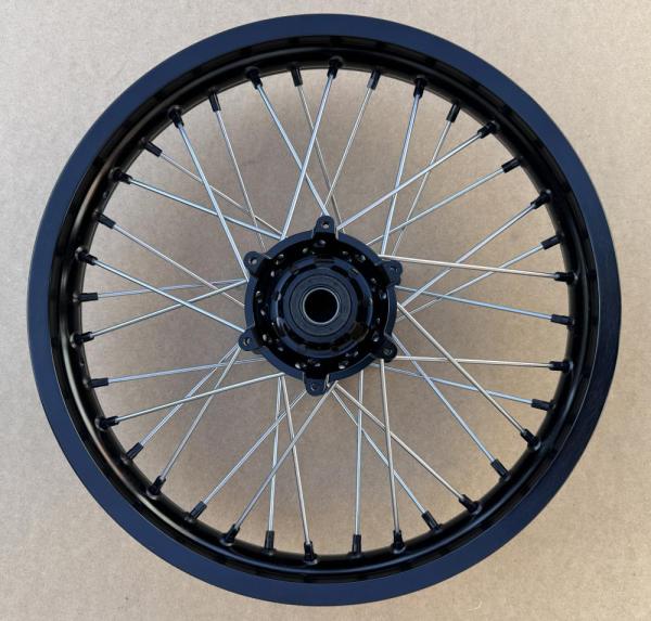 Обод (диск) UNISON 18" задний алюминий 7116, тип KTM, ступица CNC (2.15-R18, черный, 36 спиц)