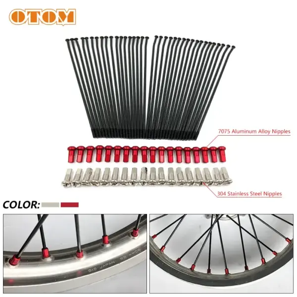 Спицы + ниппель 18" (компл.=36шт) ОТОМ (алюминий)