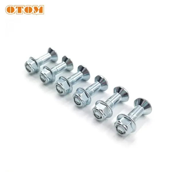  Болты крепления задней звезды OTOM (комплект 6шт) M8x1.25, тип YAMAHA, SUZUKI, HONDA, KAWASAKI, CRF, KXF, RMZ, YZ