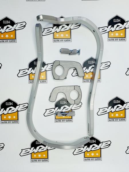 Защита рук с креплениями к рулю FatBar (черные щитки)