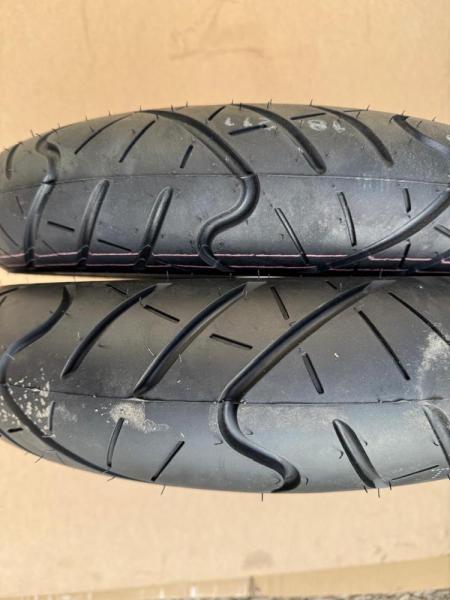 Колеса МОТАРД комплект 17/17 (диски алюминий перед/зад с шиной 2.5 110/70-17 ось 15 мм, 3.0 130/70-17 ось 17 мм)