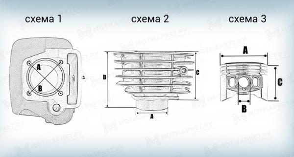 ЦПГ (поршневая) 125см3 ZS152FMI,153FMI(C120)(52,4*55,5,p=13)