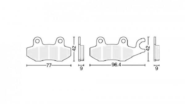 Колодки тормозные дисковые  #2 (semi-metallic) полуметаллические