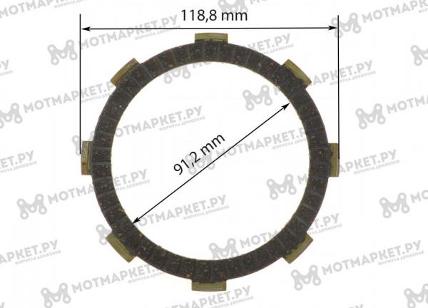 Диски сцепления текстолит  ZS1P60YMJ 155см3 (W150)