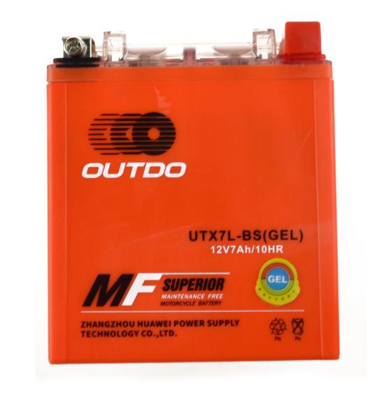 АКБ OUTDO GEL 12В 7А-ч (UTX7L-BS) 112*68*130 (2024 г.)