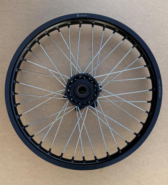 Обод (диск) UNISON 21" передний алюминий 7116, тип KTM (1.6-R21, черный, 36 спиц)