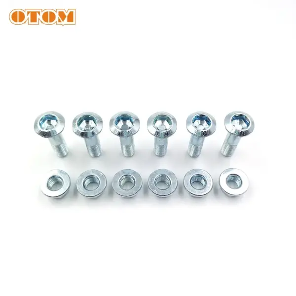  Болты крепления задней звезды OTOM (комплект 6шт) M8x1.25, тип YAMAHA, SUZUKI, HONDA, KAWASAKI, CRF, KXF, RMZ, YZ