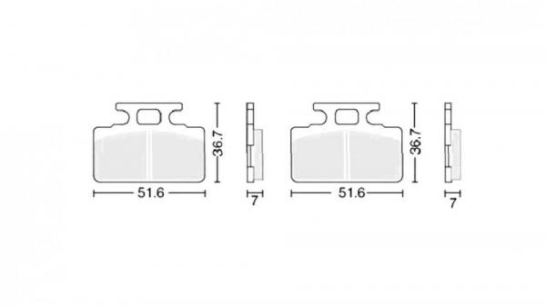 Колодки тормозные дисковые  #4 (semi-metallic) полуметаллические