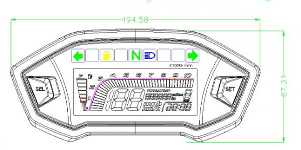Панель приборов электронная #1