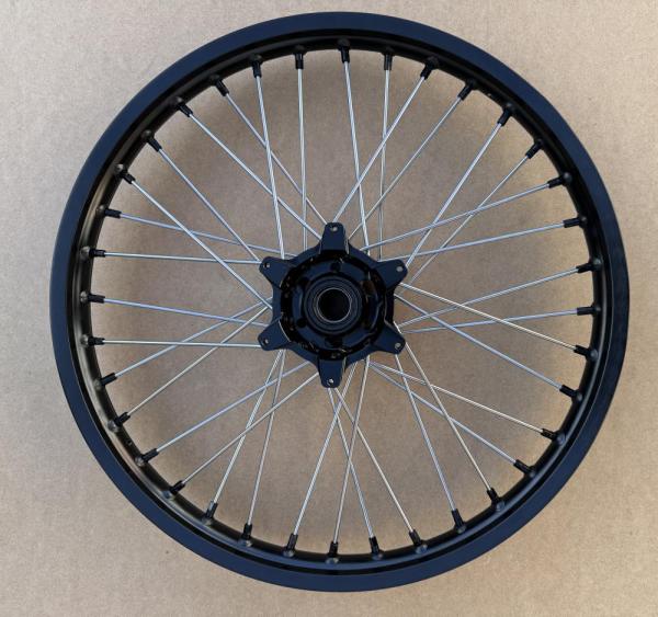 Обод (диск) UNISON 21" передний алюминий 7116, тип KTM, ступица CNC (1.6-R21, черный, 36 спиц)