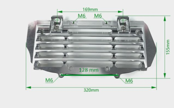 Защита радиаторов CNC тип KTM (оранжевый)