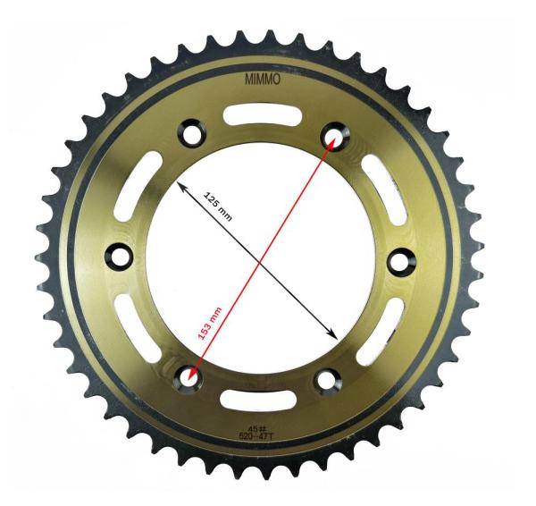 Венец, звезда ведомая кросс 520-47 (6 отв.х153х125)