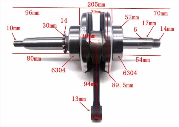 Коленвал ZS152FMH-2(C110)(52,4*49,5) 110см3