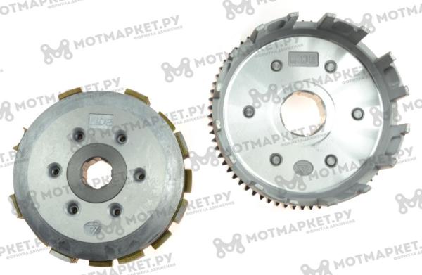 Барабан сцепления в сборе CB250 165FMM,166FMM,169FMM 172FMM-3A (7 дисков, 70 зубов, original ZS)