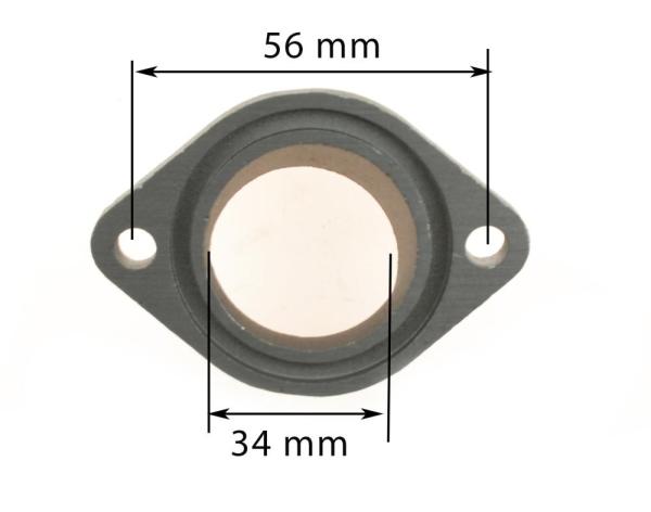 Патрубок карбюратора (металл) ZS177MM(NC250) ZS170MM-2 