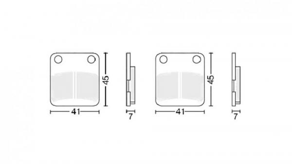 Колодки тормозные дисковые  #3 (semi-metallic) полуметаллические