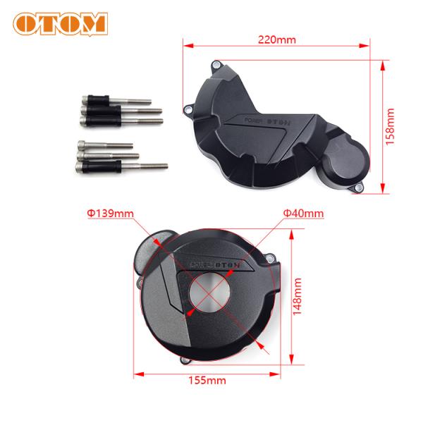 Крышки двигателя 172FMM CB250-F OTOM (комп. 2 крышки)