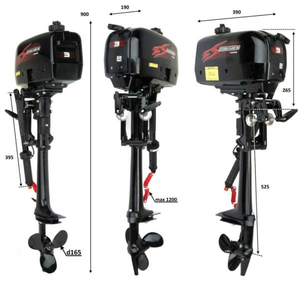 Лодочный мотор Zongshen T3