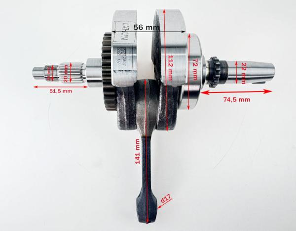 Коленвал LX176MN YBS300