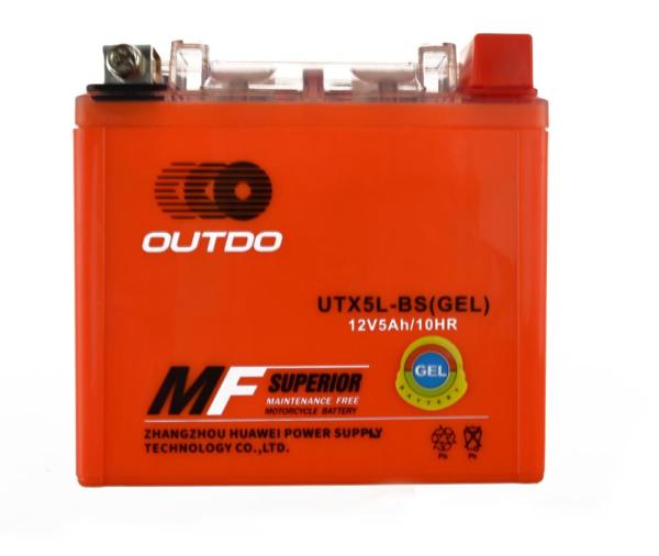 АКБ OUTDO GEL 12В 5А-ч (UTX5L-BS) 113*70*108 (2024 г.)