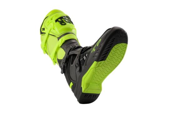 Мотоботы TIGER T2 (черный/салатовый)