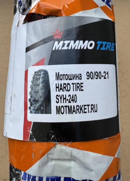 Покрышка MIMMO TIRE SYH-240 90/90-21  (HARD TIRE, 45 % натуральной резины)