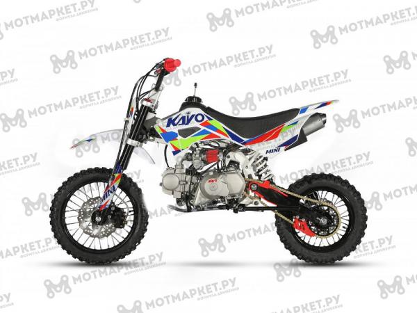 Питбайк KAYO MINI YX125EM 14/12 (механ. сцепл., эл. стартер)