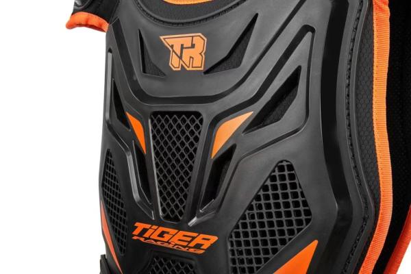 Мотозащита (черепаха) TIGER Y11 детский (черный/оранжевый)